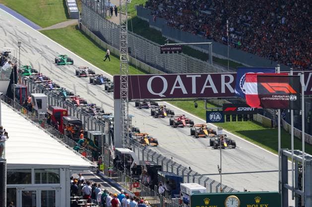 Startaufstellung, Starting-Grid, Sprint, Grosser Preis von Oesterreich, Motorsport, Herren, Formel 1, 29.06.2024 Spielberg Steiermark Oesterreich