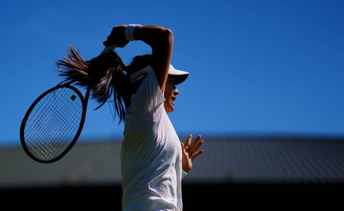 Emma Raducanu practices on Court 18 Wimbledon Tennis Championships, Practice and Previews, The All England Lawn Tennis and Croquet Club, London, UK - 29 Jun 2024  Copyright: xJavierxGarcia Shutterstockx 14560180aw