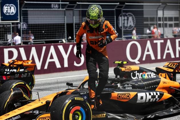 4 Lando Norris (GBR, McLaren Formula 1 Team), F1 Grand Prix of Austria at Red Bull Ring on June 29, 2024 in Spielberg, Austria. (Photo by HOCH ZWEI) Spielberg Austria