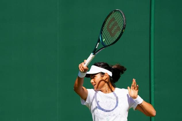 Emma Raducanu practices on Court 18 Wimbledon Tennis Championships, Practice and Previews, The All England Lawn Tennis and Croquet Club, London, UK - 29 Jun 2024  Copyright: xJavierxGarcia Shutterstockx 14560180be