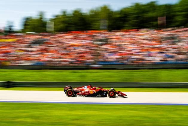 June 29, 2024, Imola, Imola, Italy: Scuderia Ferrari HP s monegasque driver Charles Leclerc competes during the sprint race at the Formula one Austrian Grand Prix Imola Italy - ZUMAm264 20240629_znp_m264_008 Copyright: xLucaxMartinix