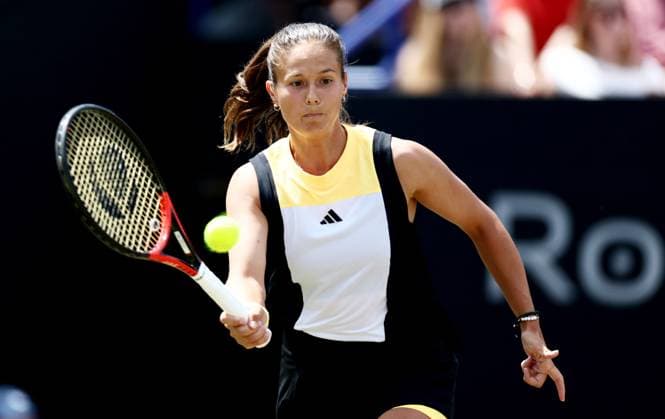 Daria Kasatkina during the Women s Singles Final. Rothesay International Eastbourne, Day 7, Tennis, Devonshire Park, Eastbourne, UK - 29 June 2024  Copyright: xJamesxMarsh Shutterstockx 14555509k