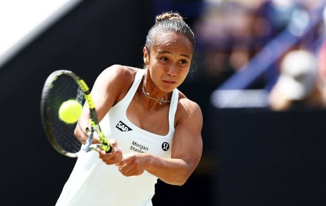 Sport Bilder des Tages Leylah Fernandez of Canada during the Women s Singles Final. Rothesay International Eastbourne, Day 7, Tennis, Devonshire Park, Eastbourne, UK - 29 June 2024  Copyright: xJamesxMarsh Shutterstockx 14555509g