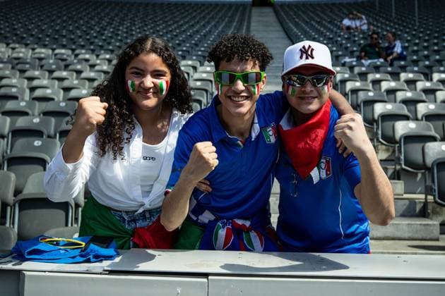 UEFA EURO, EM, Europameisterschaft,Fussball 2024: Schweiz - Italien; 29.06.2024 Fans von Italien bis zum Spielbeginn. UEFA EURO 2024: Schweiz - Italien; Olympiastadion, Berlin; 29.06.2024 Copyright: xBEAUTIFULxSPORTS Buriakovx