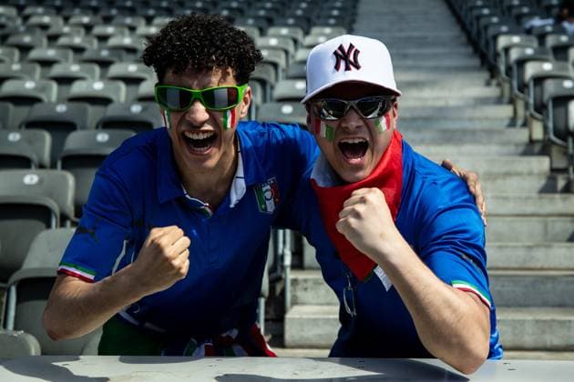 UEFA EURO, EM, Europameisterschaft,Fussball 2024: Schweiz - Italien; 29.06.2024 Fans von Italien bis zum Spielbeginn. UEFA EURO 2024: Schweiz - Italien; Olympiastadion, Berlin; 29.06.2024 Copyright: xBEAUTIFULxSPORTS Buriakovx