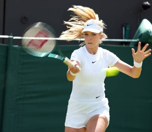 Tennis - 2024 Wimbledon Championships Training practice Katie Boutter during a training session 