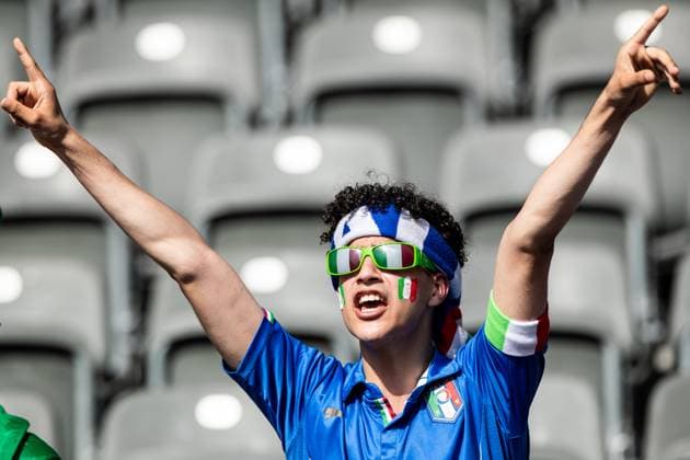 UEFA EURO, EM, Europameisterschaft,Fussball 2024: Schweiz - Italien; 29.06.2024 Fans von Italien bis zum Spielbeginn. UEFA EURO 2024: Schweiz - Italien; Olympiastadion, Berlin; 29.06.2024 Copyright: xBEAUTIFULxSPORTS Buriakovx