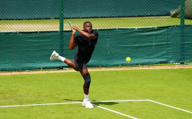 Frances Tiafoe practices Wimbledon Tennis Championships, Practice and Previews, The All England Lawn Tennis and Croquet Club, London, UK - 29 Jun 2024  Copyright: xJavierxGarcia Shutterstockx 14560180dh
