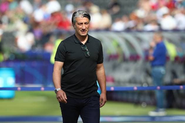 29.06.2024, xtgx, Fussball EM 2024 1 8 Finale, Schweiz - Italien emspor, v.l. Trainer Head Coach Murat Yakin (Schweiz) (DFL DFB REGULATIONS PROHIBIT ANY USE OF PHOTOGRAPHS as IMAGE SEQUENCES and or QUASI-VIDEO) Berlin