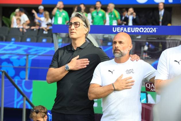 DEU, FIFA, EM-2024, SUI vs. ITA, 29.06.2024, Berliner Olympiastadion, Berlin, DEU, FIFA, EM-2024, SUI vs. ITA, im Bild Coach Murat Yakin (SUI) Foto: Juergen Engler nordphoto GmbH