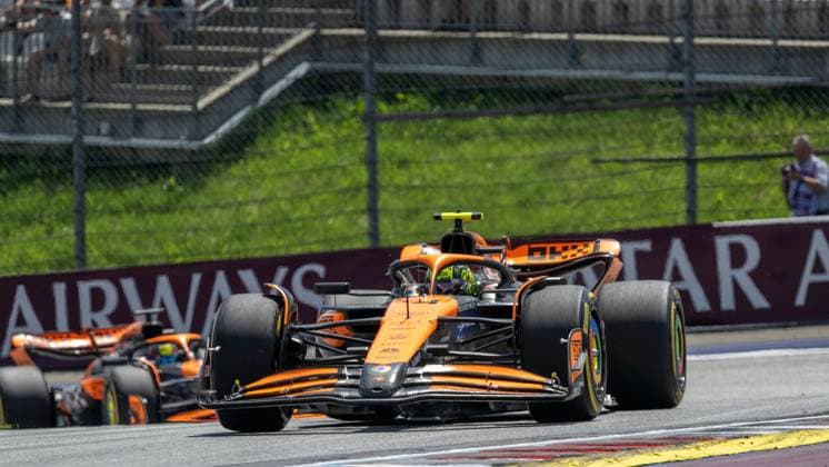 Formula 1 Championship - Formula 1 Qatar Airways Austrian Grand Prix 2024 - Sprint Race NÂ°4 Lando Norris GBR McLaren Formula 1 Team during Formula 1 Qatar Airways Austrian Grand Prix 2024 - Sprint Race, Formula 1 Championship in Austria, Austria, June 29 2024 Austria Austria  Copyright: xIPAxSport ABACAx