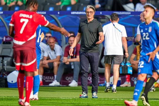 Murat Yakin (Schweiz, Trainer), GER, UEFA EURO, EM, Europameisterschaft,Fussball 2024, Fussball Herren, UEFA EM 2024, Achtelfinale, Round of 16, Schweiz vs. Italien, Switzerland vs. Italy, 29.06.2024. GER, UEFA Euro 2024, Fussball Herren, UEFA EM 2024, Achtelfinale, Round of 16, Schweiz vs. Italien, Switzerland vs. Italy, 29.06.2024. Berlin Copyright: xEibner-Pressefotox xClaudiusxRauchx EP_CRH