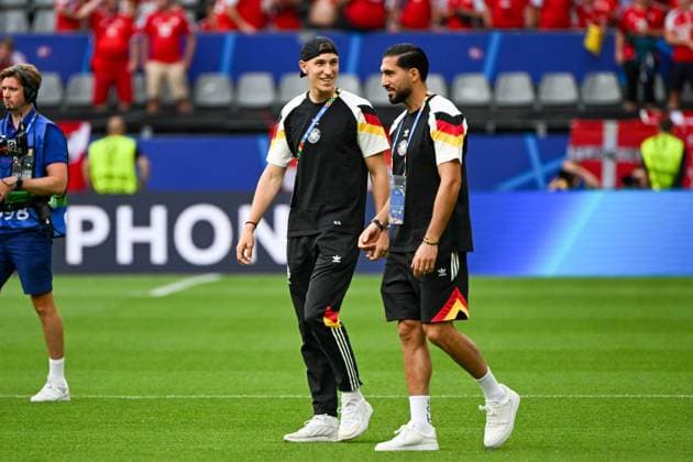 Fußball, Herren, Saison 2023 24, Euro EM 2024 (Achtelfinale in Dortmund), Deutschland - Dänemark, v.l. Nico Schlotterbeck (Deutschland) und Emre Can (Deutschland) , 29.06. 2024, Copyright: xMatthiasxKochx