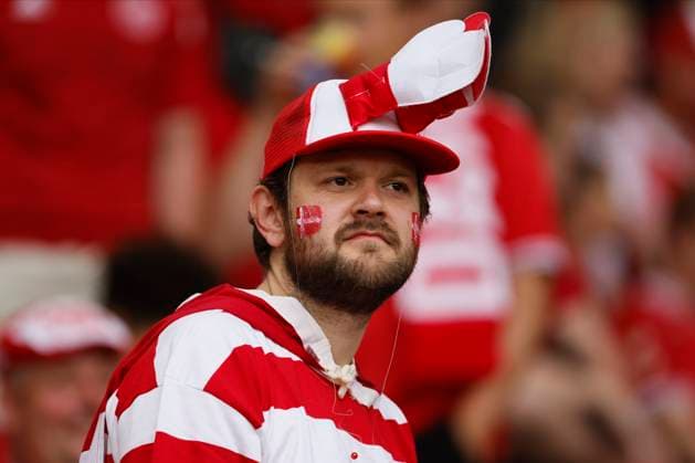 Germany v Denmark: Round of 16 - UEFA EURO, EM, Europameisterschaft,Fussball 2024 Danish fan before the UEFA EURO 2024 round of 16 match between Germany and Denmark at Football Stadium Dortmund on June 29, 2024 in Dortmund, Germany. Dortmund Football Stadium Dortmund Germany Germany Copyright: xRichardxSellers Sportsphoto APLx 14043098