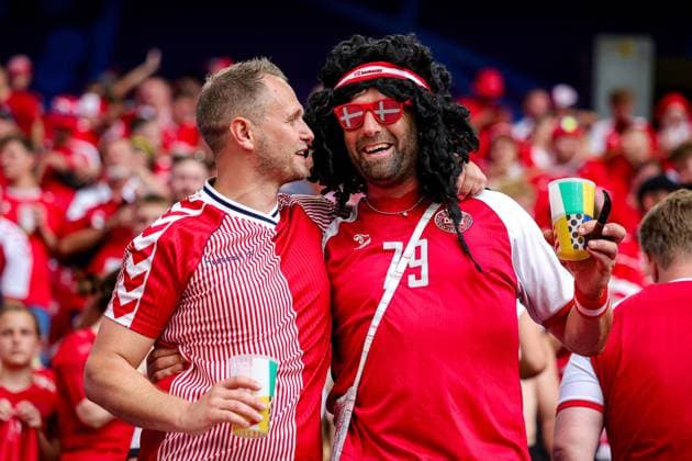 Germany v Denmark Euro 2024 29 06 2024. Round of 16 Denmark fans Stadium during the Round of 16 Euro 2024 match between Germany and Denmark at Signal Iduna Park, Dortmund, Germany on 29 June 2024. Editorial use only , Copyright: xNigelxKeenex PSI-19906-0009