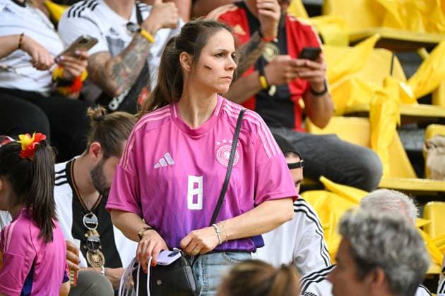 Fußball, Herren, Saison 2023 24, Euro EM 2024 (Achtelfinale in Dortmund), Deutschland - Dänemark, Jessica Kroos (Frau von Toni Kroos) , 29.06. 2024, Copyright: xMatthiasxKochx