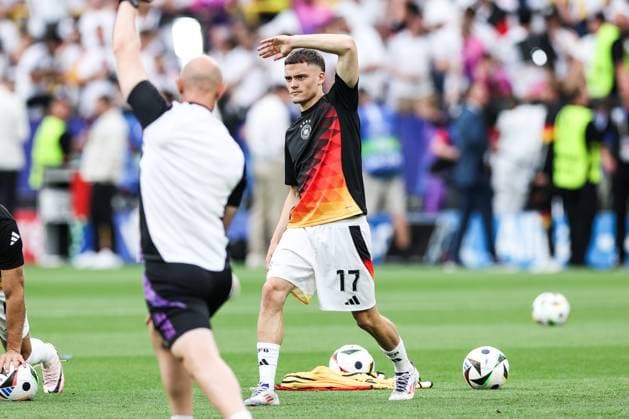 Fussball, UEFA EURO, EM, Europameisterschaft,Fussball 2024 Achtelfinale Deutschland - Dänemark 29.06.2024, BVB Stadium Dortmund Florian Wirtz (Deutschland, 17) Dortmund BVB Stadium Dortmund Nordrhein-Westfahlen Deutschland