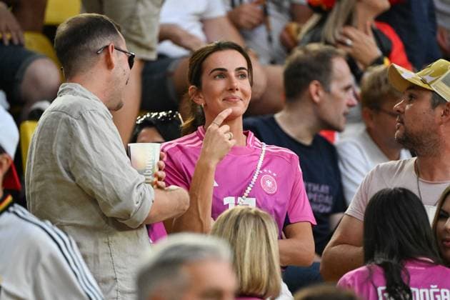 Fußball, Herren, Saison 2023 24, Euro EM 2024 (Achtelfinale in Dortmund), Deutschland - Dänemark, Lisa Müller Mueller (Frau von Thomas Müller Mueller) , 29.06. 2024, Copyright: xMatthiasxKochx