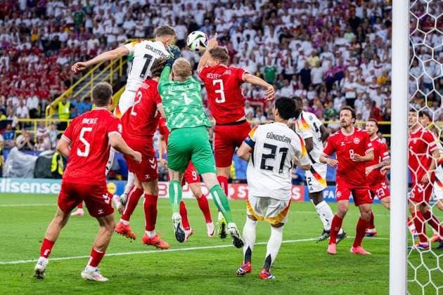240629 Nico Schlotterbeck of Germany during the UEFA EURO, EM, Europameisterschaft,Fussball 2024 Football Championship round of 16 match between Germany and Denmark on June 29, 2024 in Dortmund. Photo: Jesper Zerman BILDBYRAN kod JZ JZ0545 fotboll football soccer fotball fotbolls-em europamästerskap em uefa euro uefa european football championship euro 2024 tyskland germany danmark denmark bbeng Copyright: JESPERxZERMAN BB240629JZ017