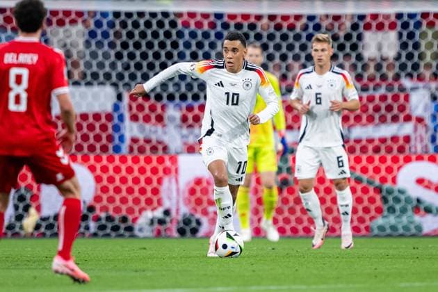 240629 Jamal Musiala of Germany during the UEFA EURO, EM, Europameisterschaft,Fussball 2024 Football Championship round of 16 match between Germany and Denmark on June 29, 2024 in Dortmund. Photo: Jesper Zerman BILDBYRAN kod JZ JZ0545 fotboll football soccer fotball fotbolls-em europamästerskap em uefa euro uefa european football championship euro 2024 tyskland germany danmark denmark bbeng Copyright: JESPERxZERMAN BB240629JZ021