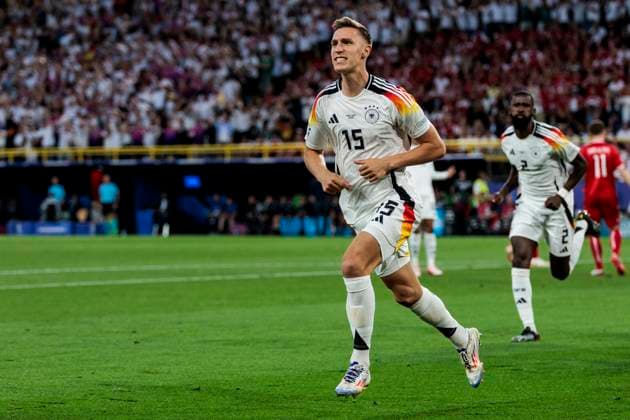 UEFA EURO, EM, Europameisterschaft,Fussball 2024: Deutschland - Dänemark; 29.06.2024 Nico Schlotterbeck (Deutschland, 15) bejubelt sein später aberkanntes Tor. UEFA EURO 2024: Deutschland - Dänemark; BVB Stadion Dortmund, Dortmund am 29.06.2024 Copyright: xBEAUTIFULxSPORTS Wunderlx