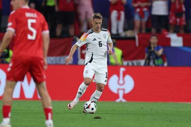 Fussball, UEFA EURO, EM, Europameisterschaft,Fussball 2024 Achtelfinale Deutschland - Dänemark 29.06.2024, BVB Stadium Dortmund Joshua Kimmich (Deutschland, 6) Dortmund BVB Stadium Dortmund Nordrhein-Westfahlen Deutschland
