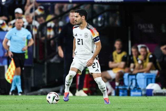 Fussball, UEFA EURO, EM, Europameisterschaft,Fussball 2024 Achtelfinale Deutschland - Dänemark 29.06.2024, BVB Stadium Dortmund Ilkay Gündogan (Deutschland, 21) Dortmund BVB Stadium Dortmund Nordrhein-Westfahlen Deutschland