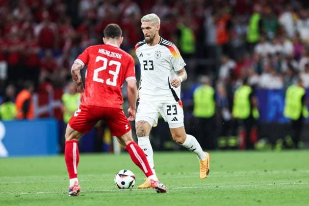 Fussball, UEFA EURO, EM, Europameisterschaft,Fussball 2024 Achtelfinale Deutschland - Dänemark 29.06.2024, BVB Stadium Dortmund Robert Andrich (Deutschland, 23) Dortmund BVB Stadium Dortmund Nordrhein-Westfahlen Deutschland