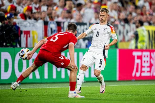 240629 Joshua Kimmich of Germany during the UEFA EURO, EM, Europameisterschaft,Fussball 2024 Football Championship round of 16 match between Germany and Denmark on June 29, 2024 in Dortmund. Photo: Jesper Zerman BILDBYRAN kod JZ JZ0545 fotboll football soccer fotball fotbolls-em europamästerskap em uefa euro uefa european football championship euro 2024 tyskland germany danmark denmark bbeng Copyright: JESPERxZERMAN BB240629JZ072
