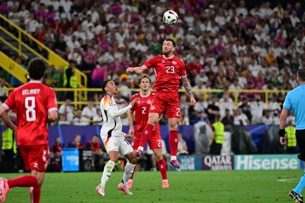Pierre-Emile Hojbjerg 23 (Daenemark), Deutschland vs. Daenemark, Fussball, UEFA EURO, EM, Europameisterschaft,Fussball 2024, Achtelfinale, 29.06.2024 Dortmund Nordrhein-Westfalen Deutschland