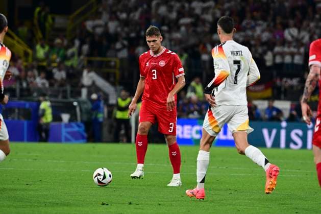 Jannik Vestergaard 3 (Daenemark), Deutschland vs. Daenemark, Fussball, UEFA EURO, EM, Europameisterschaft,Fussball 2024, Achtelfinale, 29.06.2024 Dortmund Nordrhein-Westfalen Deutschland