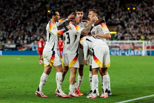 UEFA EURO, EM, Europameisterschaft,Fussball 2024: Deutschland - Dänemark; 29.06.2024 Jubel nach dem Tor durch Jamal Musiala (Deutschland, 10). UEFA EURO 2024: Deutschland - Dänemark; BVB Stadion Dortmund, Dortmund am 29.06.2024 Copyright: xBEAUTIFULxSPORTS Wunderlx