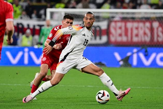 Leroy SanÃ 19 (Deutschland), Deutschland vs. Daenemark, Fussball, UEFA EURO, EM, Europameisterschaft,Fussball 2024, Achtelfinale, 29.06.2024 Dortmund Nordrhein-Westfalen Deutschland