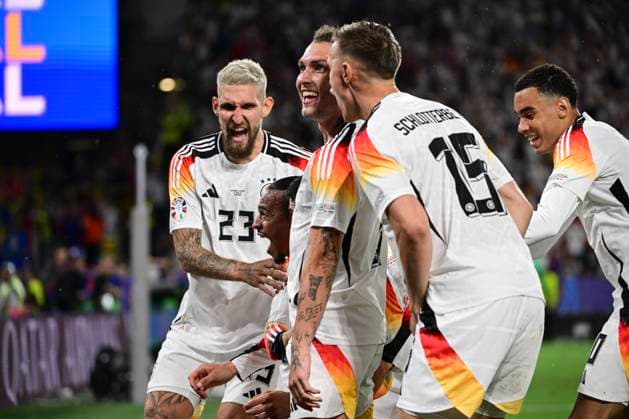 Torjubel zum 1:0 durch Kai Havertz 7 (Deutschland), Deutschland vs. Daenemark, Fussball, UEFA EURO, EM, Europameisterschaft,Fussball 2024, Achtelfinale, 29.06.2024 Dortmund Nordrhein-Westfalen Deutschland