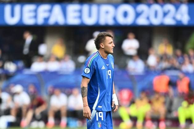 BERLIN, GERMANY - JUNE 29: Mateo Retegui of Italy during the match between Switzerland and Italy on Round of 16 - UEFA EURO, EM, Europameisterschaft,Fussball 2024 at Olympiastadion on June 28, 2024 in Berlin, Germany. Photo by Sebastian Frej Switzerland v Italy - Round of 16 - UEFA EURO 2024 Copyright: xSebastianxFrejx