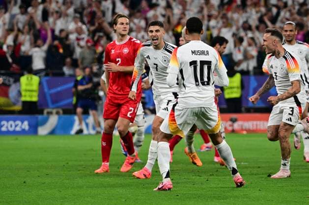 Torjubel zum 1:0 durch Kai Havertz 7 (Deutschland), Deutschland vs. Daenemark, Fussball, UEFA EURO, EM, Europameisterschaft,Fussball 2024, Achtelfinale, 29.06.2024 Dortmund Nordrhein-Westfalen Deutschland