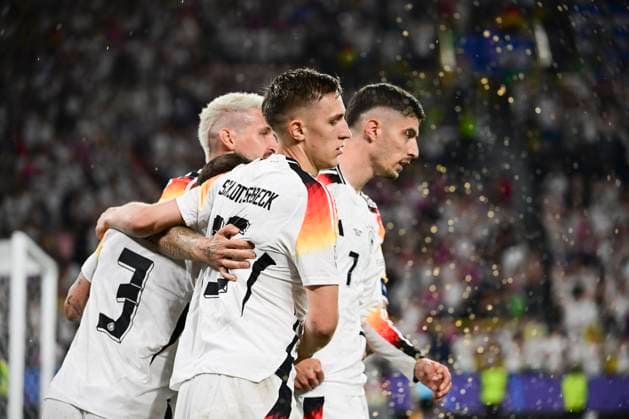 Torjubel zum 1:0 durch Kai Havertz 7 (Deutschland), Deutschland vs. Daenemark, Fussball, UEFA EURO, EM, Europameisterschaft,Fussball 2024, Achtelfinale, 29.06.2024 Dortmund Nordrhein-Westfalen Deutschland