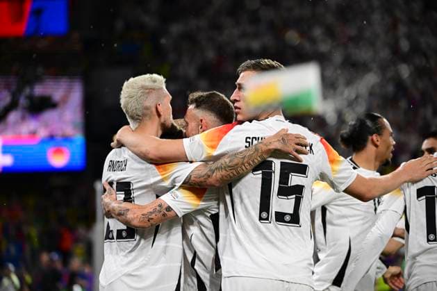 Torjubel zum 1:0 durch Kai Havertz 7 (Deutschland), Deutschland vs. Daenemark, Fussball, UEFA EURO, EM, Europameisterschaft,Fussball 2024, Achtelfinale, 29.06.2024 Dortmund Nordrhein-Westfalen Deutschland