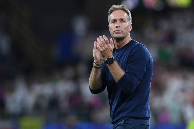 Fußball UEFA EURO, EM, Europameisterschaft,Fussball 2024 Achtelfinale Deutschland - Dänemark am 29.06.2024 im BVB Stadion Dortmund in Dortmund Kasper Hjulmand ( Trainer Cheftrainer Dänemark )