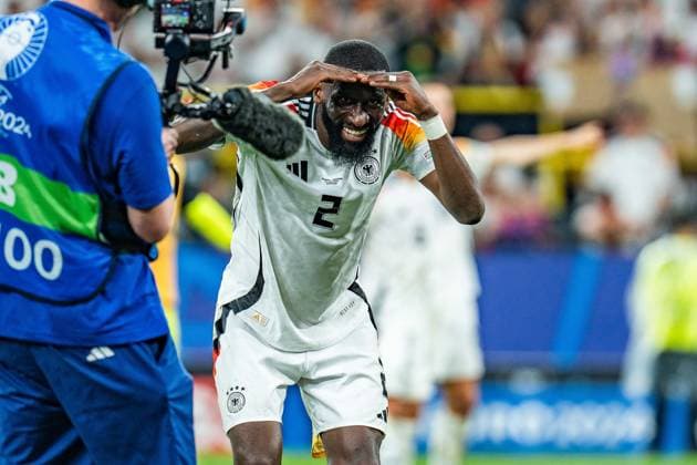Freude bei Antonio Ruediger (Deutschland 02) Deutschland vs. Daenemark, Herren, Fussball, Achtelfinale, EURO 2024, 29.06.2024, Europameisterschaft Deutschland vs. Daenemark, Herren, Fussball, Achtelfinale, EURO 2024, 29.06.2024, Europameisterschaft Dortmund Copyright: xEibner-Pressefoto BahhoxKarax EP_GER