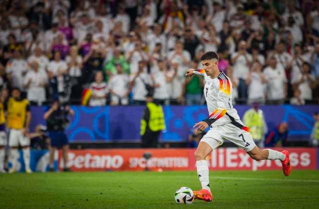 Dortmund, Germany. 29th Jun 2024. Goal for 1:0 by Kai Havertz (DFB) Germany - Denmark Deutschland - Dänemark 29.06.2024