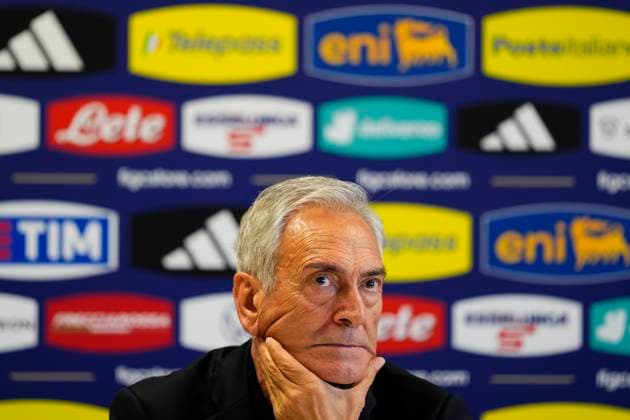 President FIGC Gabriele Gravina speak with the media during a press conference, PK, Pressekonferenz at Casa Azzurri at Hemberg-Stadion on June 30, 2024 in Iserlohn, Germany. 30, June, 2024. - Soccer .  Copyright: xFabioxFerrari LaPressex