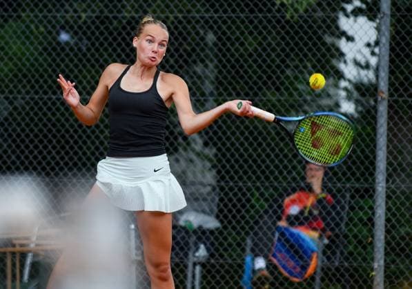 30.06.2024, xpsx, Tennis ITF-Turnier Finaltag v.l. Philippa Faerber (GER) Bruchköbel Hessen Deutschland (DEU)