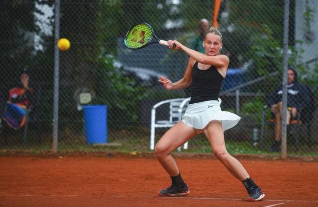 30.06.2024, xpsx, Tennis ITF-Turnier Finaltag v.l. Philippa Faerber (GER) Bruchköbel Hessen Deutschland (DEU)