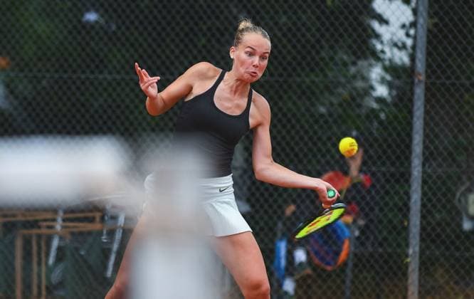 30.06.2024, xpsx, Tennis ITF-Turnier Finaltag v.l. Philippa Faerber (GER) Bruchköbel Hessen Deutschland (DEU)