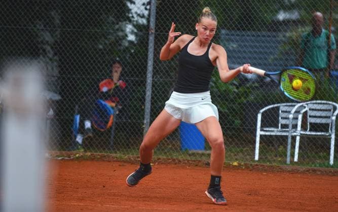 30.06.2024, xpsx, Tennis ITF-Turnier Finaltag v.l. Philippa Faerber (GER) Bruchköbel Hessen Deutschland (DEU)