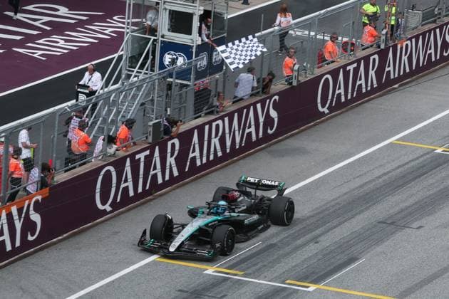 63 George Russell (GBR, Mercedes-AMG Petronas F1 Team), F1 Grand Prix of Austria at Red Bull Ring on June 30, 2024 in Spielberg, Austria. (Photo by HOCH ZWEI) Spielberg Austria
