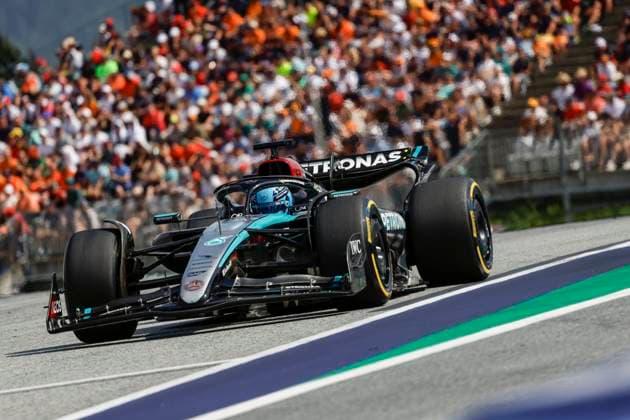 63 George Russell (GBR, Mercedes-AMG Petronas F1 Team), F1 Grand Prix of Austria at Red Bull Ring on June 30, 2024 in Spielberg, Austria. (Photo by HOCH ZWEI) Spielberg Austria