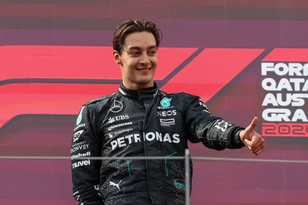 Winner, George Russell (Mercedes-AMG), Rennen, Grosser Preis von Oesterreich, Motorsport, Herren, Formel 1, 30.06.2024 Spielberg Steiermark Oesterreich