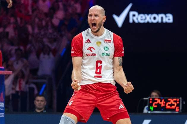 Poland - Slovenia 30.06.2024 Lodz, Poland, men s Volleyball Nations League, final round finals third place game , game ( match ) Poland - Slovenia ; image shows: Bartosz Kurek photo Katarzyna Plewczynska Fotostyk Copyright: xFotostykxPhotoxAgencyx 20240630FCTKP229
